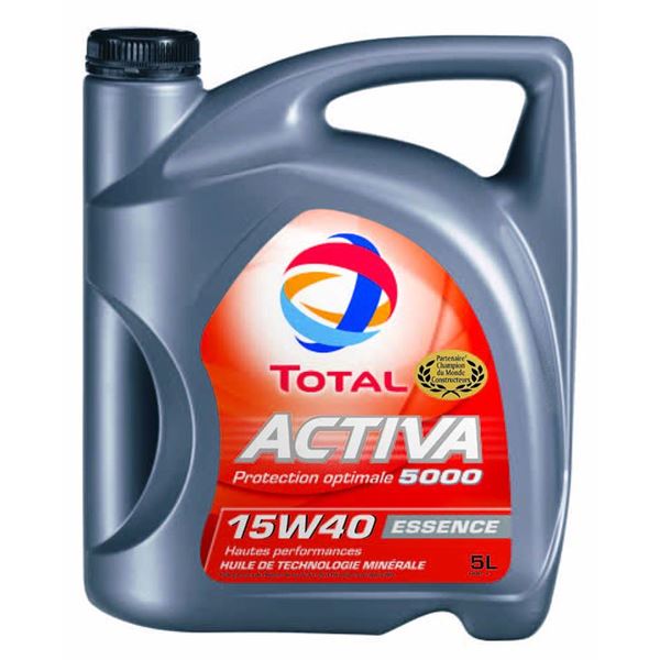 Huile moteur TOTAL Activa 5000 Essence 15W40 5L