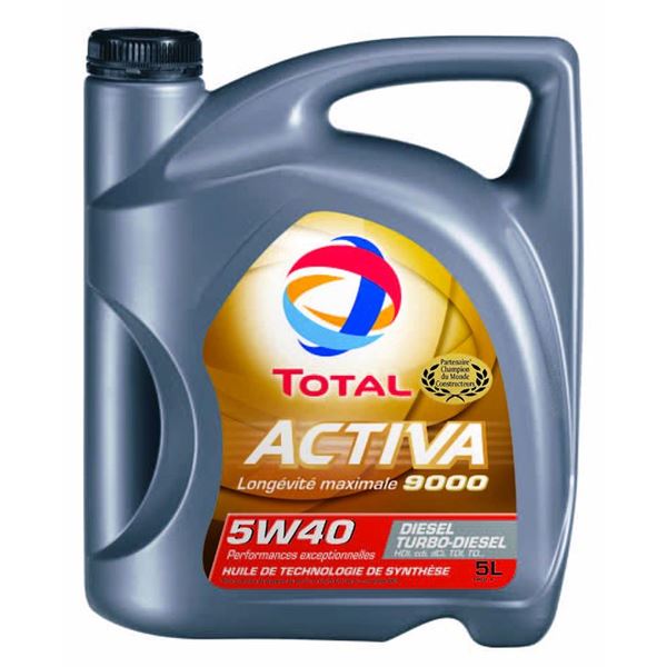Huile moteur TOTAL Activa Diesel 9000 5W40 5L