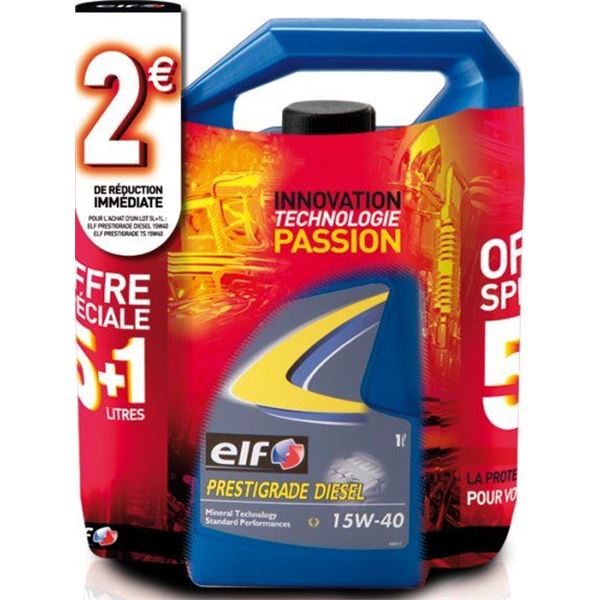 Huile moteur Elf Prestigrade 15W40 Essence