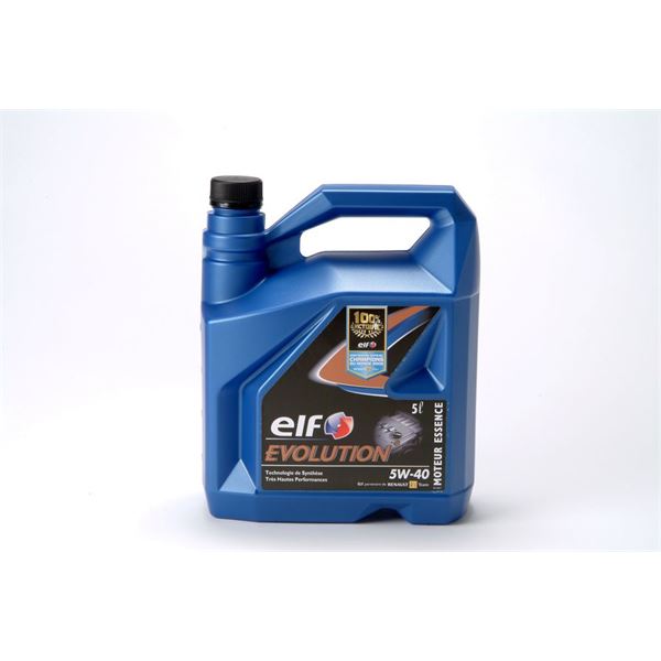 Huile moteur de vidange technologie de synthèse essence Elf Evolution 5W-40 5L