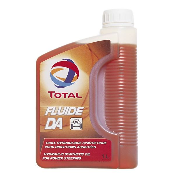 Fluide synthétique de couleur orange Total Direction Assistée 1L