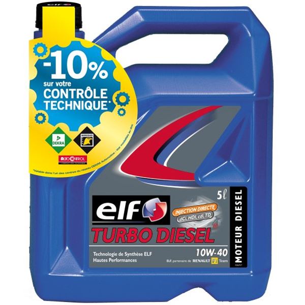 Huile essence Elf Compétition 10W40 5L