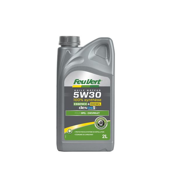 Huile Feu Vert GM-OPEL Dexos2 100% Synthèse 5W30 2L