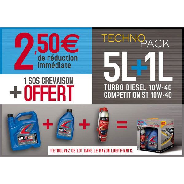 Huile minérale turbo diesel Elf 10W40 5L