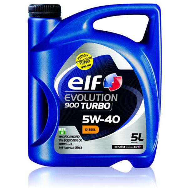 Huile moteur ELF Evolution 900 Turbo Diesel 5W40 5L
