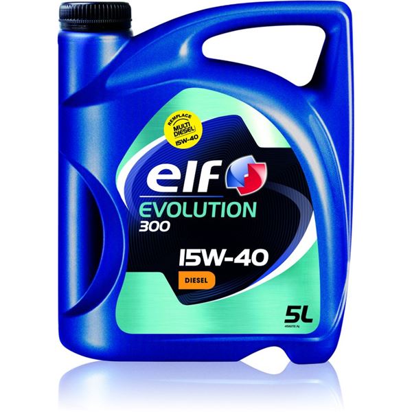Huile moteur voiture Elf Evolution 300 D 15W40 5l
