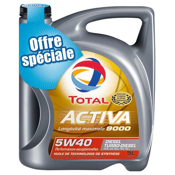 Huile moteur de technologie de synthése Diésel Total Activa 9000 5W40 5L