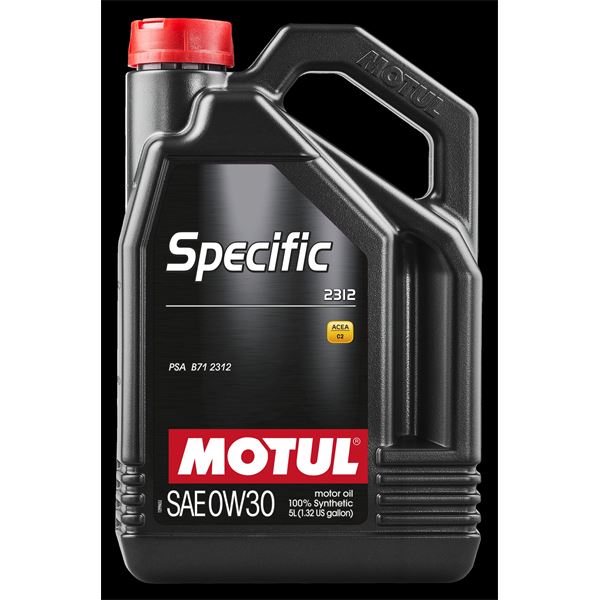 Huile moteur MOTUL Specific PSA 2312 Essence/Diesel 0W30 5L