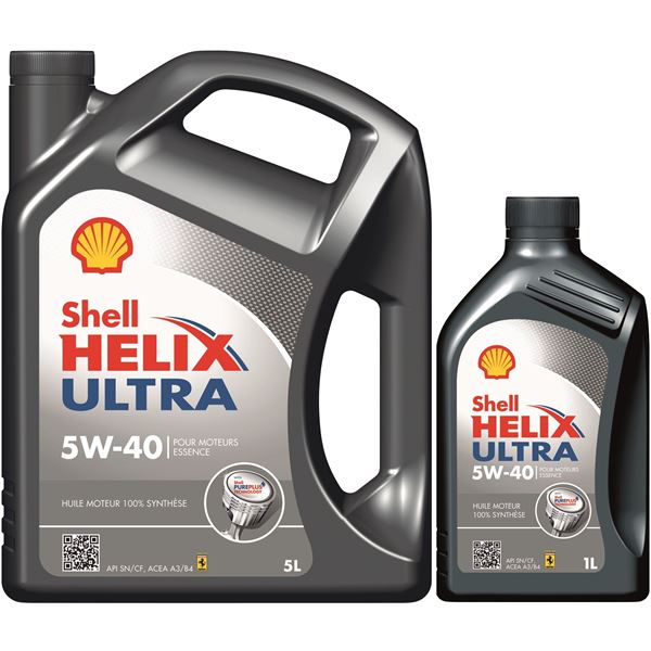 HUILE 100% SYNTHÉTIQUE SHELL HELIX ULTRA 5W40 5L