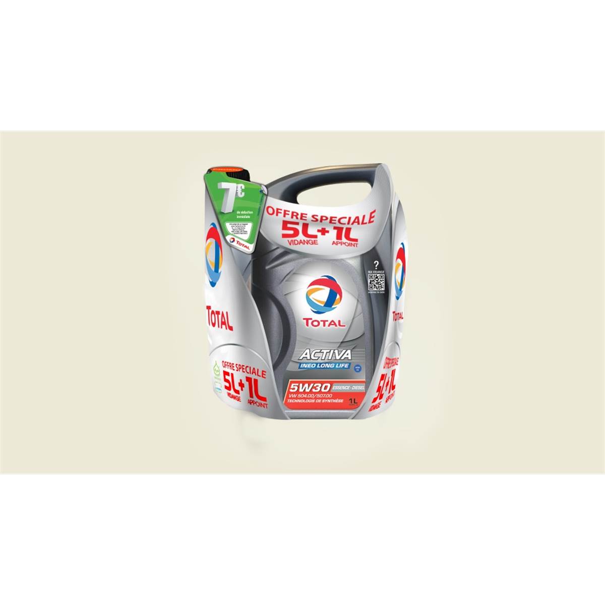 Huile Moteur Total Activa Ineo L Life Essence Et Diesel 5w30 5+1l