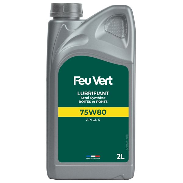 Huile semi-Synthèse Boîtes & Ponts 75W80 Feu Vert  2L