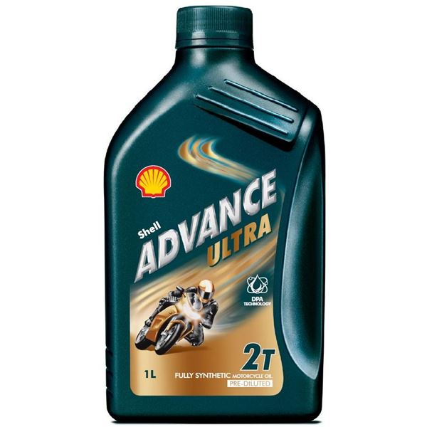 Huile moteur moto / scooter SHELL Advance Ultra 2T 1L