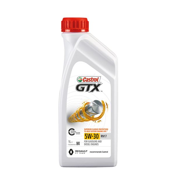 Huile moteur CASTROL GTX RN17 C3 Essence/Diesel 5W30 1L