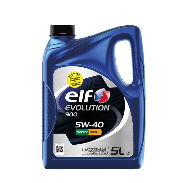 Huile moteur ELF Evolution 900 Essence/Diesel 5W40 5L
