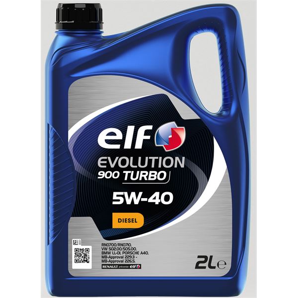Huile moteur ELF Evolution 900 Turbo Diesel 5W40 2L
