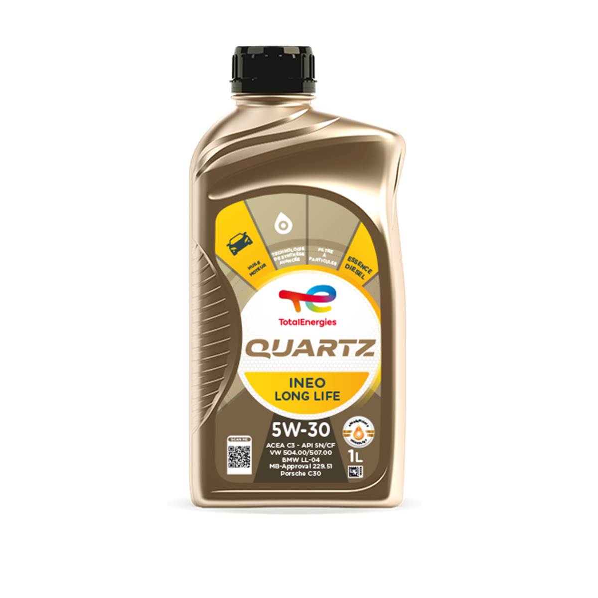 Huile Moteur Total Quartz Ineo Long Life 5w30 Essence/diesel 1l