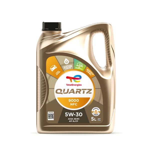 Huile moteur TOTAL Quartz 9000 NFC 5W30 Essence/Diesel 5L