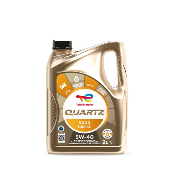 Huile moteur TOTAL Quartz 9000 Diesel 5W40 2L