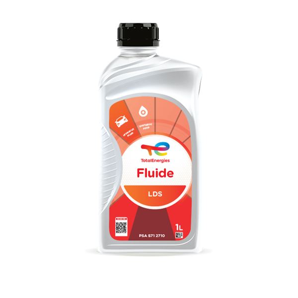 Fluide hydraulique synthétique de couleur orange Total LDS 1L