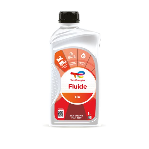Fluide synthétique de couleur orange Total Direction assistée 1L