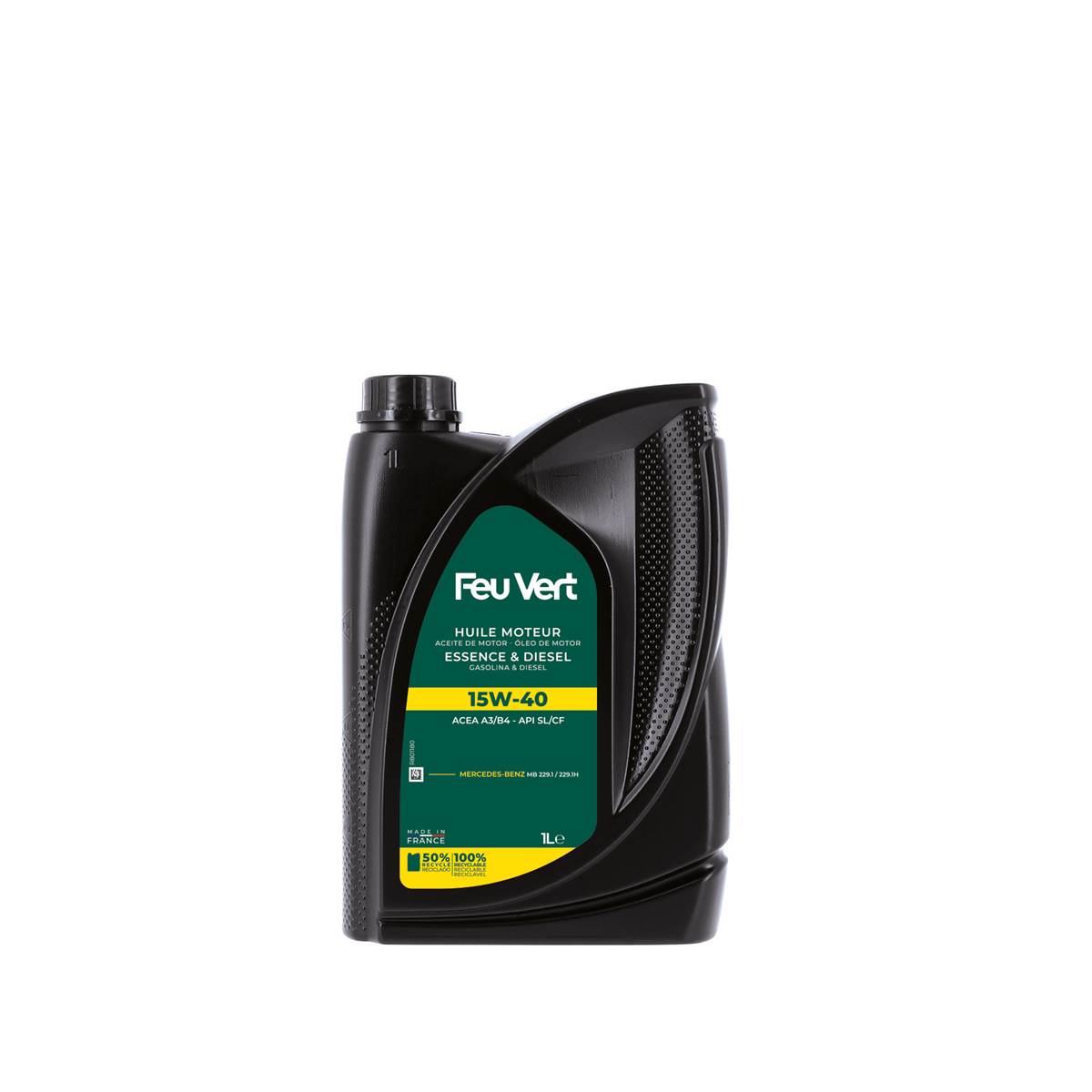 Huile Moteur Feu Vert Essence Et Diesel 15w40 1l