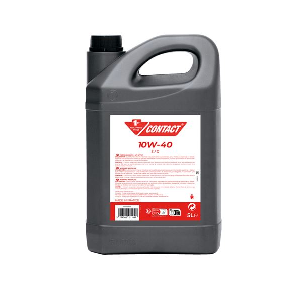Huile moteur CONTACT Essence/Diesel 10W40 5L