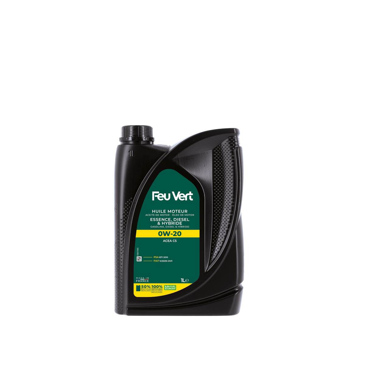 Huile Moteur Feu Vert Psa B71 2010 0w20 1l