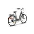 Vélo de ville électrique mixte Feu Vert E-Roll 75 gris platinium