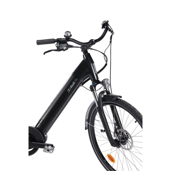 Vélo de ville électrique mixte Feu Vert E-Roll 94 taille 45 Pneus 26"