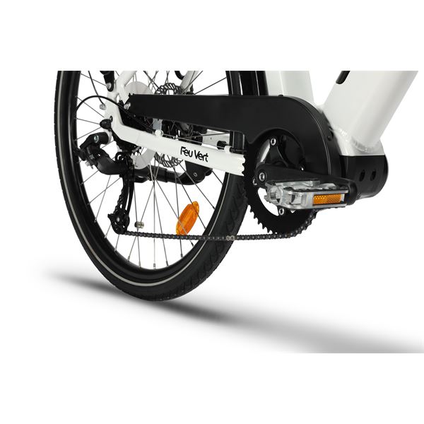 Vélo de ville électrique mixte Feu Vert E-Roll 95 taille 45