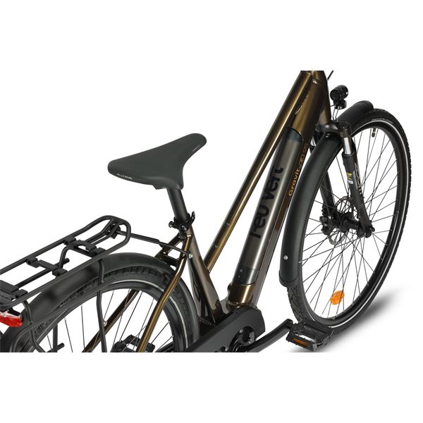 Vélo de ville électrique mixte Feu Vert Gravit-E 95 bronze