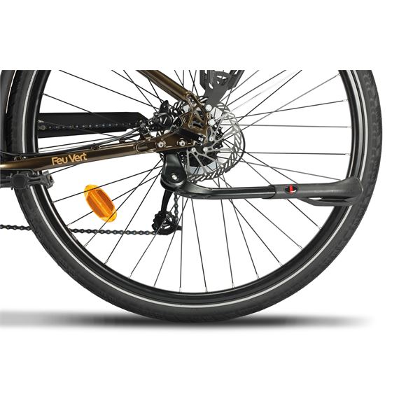 Vélo de ville électrique mixte Feu Vert Gravit-E 95 bronze