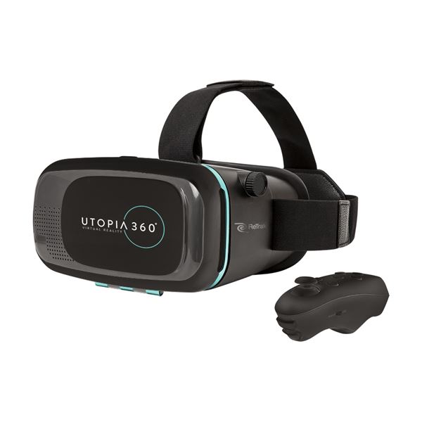 Masque lunettes réalité virtuelle 3D Bluetooth® Utopia 360°RETRAK + télécommande