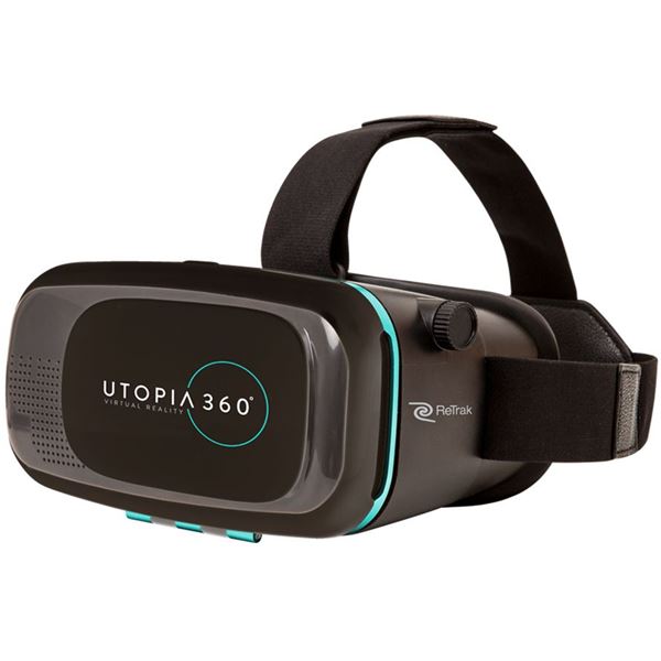 Masque lunettes réalité virtuelle 3D Bluetooth® Utopia 360°RETRAK + télécommande