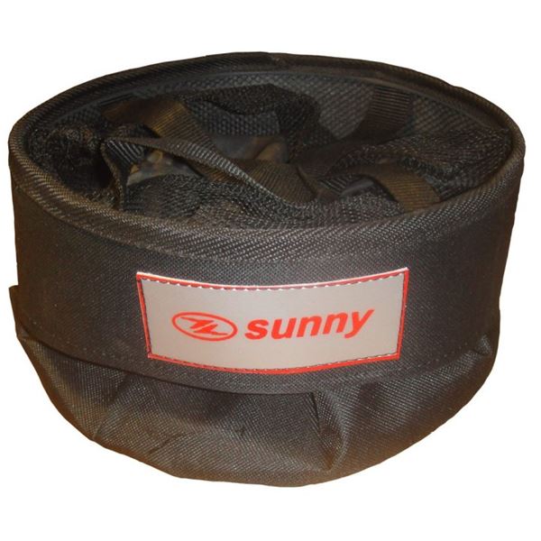 Panier tissu noir + fixation pour vélo Lotus