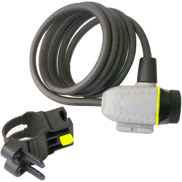 Antivol spiral 1800 mm diamètre 8 mm pour 2 roues Michelin