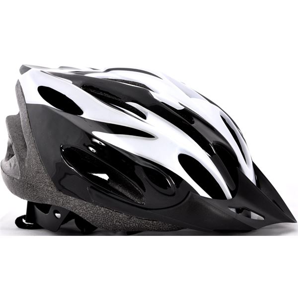 Casque de vélo noir et blanc adulte Taille M 56 à 58 cms Oxus