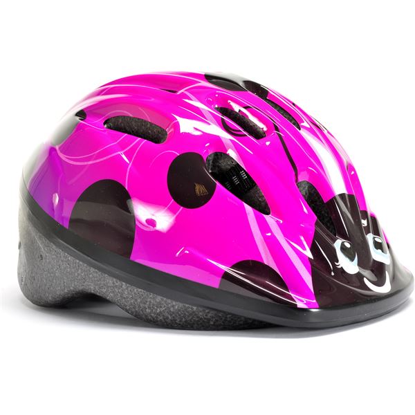 Casque de vélo fille rose et violet Taille XS 48 à 52 cms Oxus