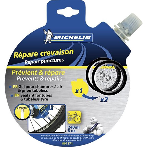 Gel préventif et réparateur de crevaison pour vélo 240ml MICHELIN