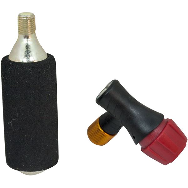 Adaptateur et cartouche CO² pour pompe à vélo DURCA