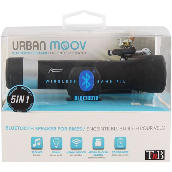Enceinte Bluetooth 5 en 1 pour guidon Urban Moov