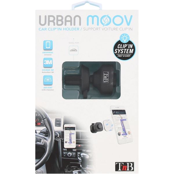 Support Smartphone pour voiture CLIP'in Urban Moov
